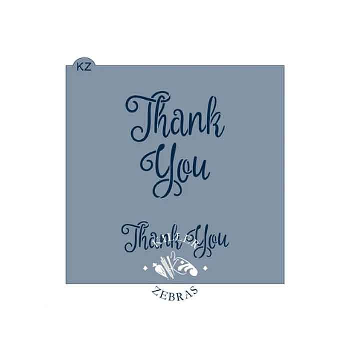 Thank You Stencil by Killer Zebras