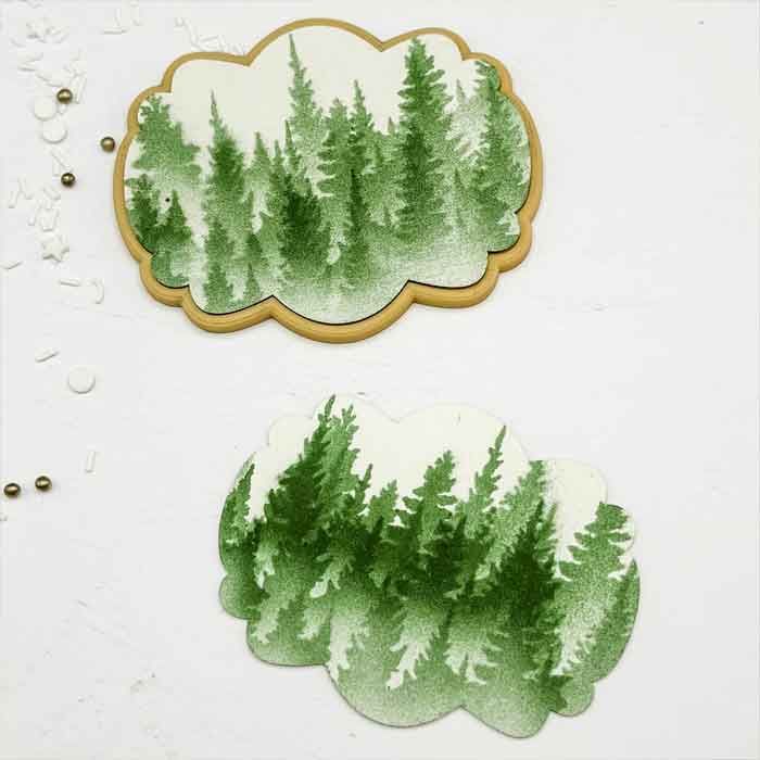 Tree Line Stencil by Killer Zebras