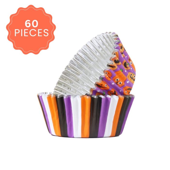 Foil Lined Cupcake Liners Pumpkin Party