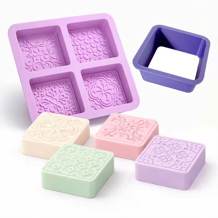 Tile Pattern Treat Square Mold & Cutter Set