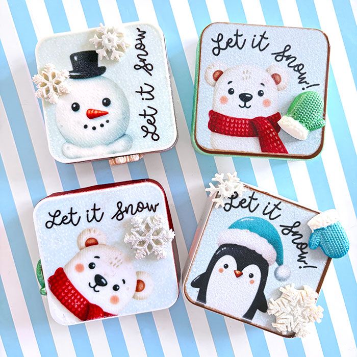 Icing Sheets Let it Snow Squares