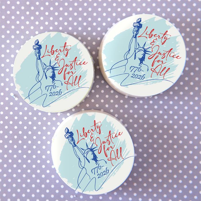 Icing Sheets Liberty 250th Anniversary Cookie