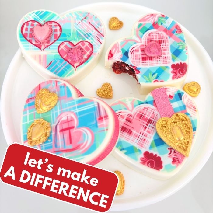 Icing Sheets Preppy Hearts 