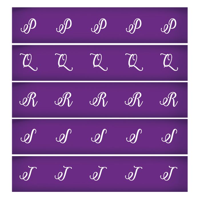 Macaron Monogram P-T Mesh Stencil Set