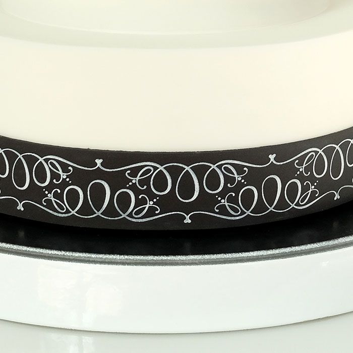 Marina Calligraphy Ribbon Offset Mesh Stencil