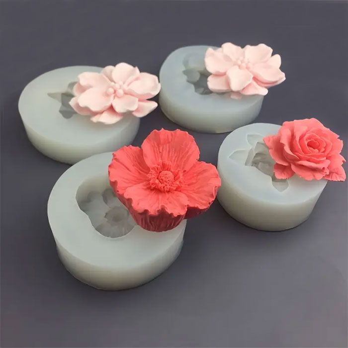 Mixed Floral Relief Mold Set