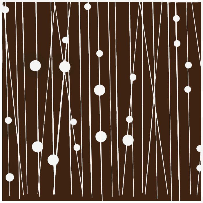 Chocolate Transfer Mod Beads White