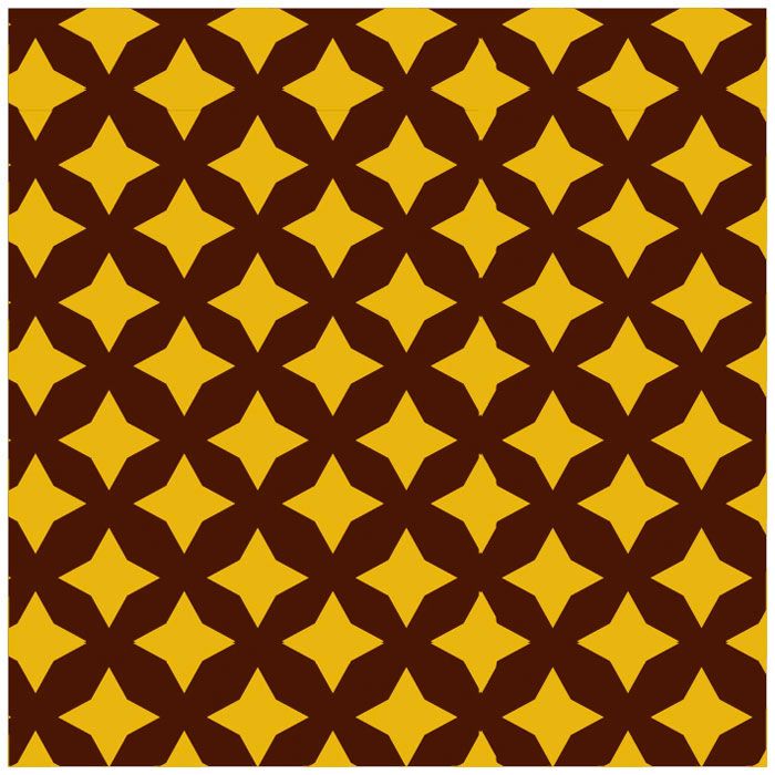 Chocolate Transfer Sheet Mod Diamonds Golden Yellow