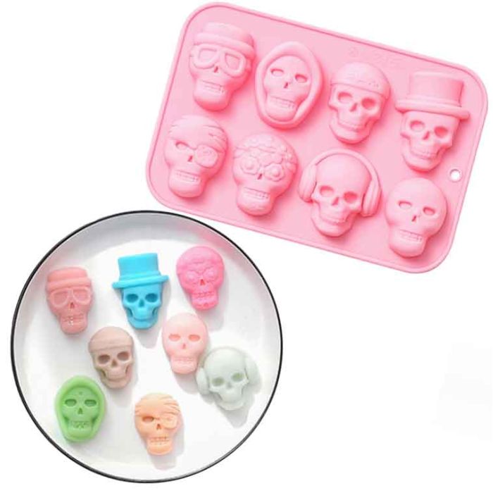 Mixed Skull Faces Mold