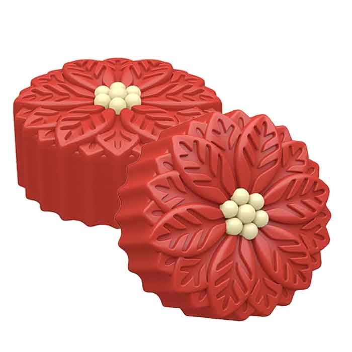 Chocolate Covered Oreo Mold Poinsettia