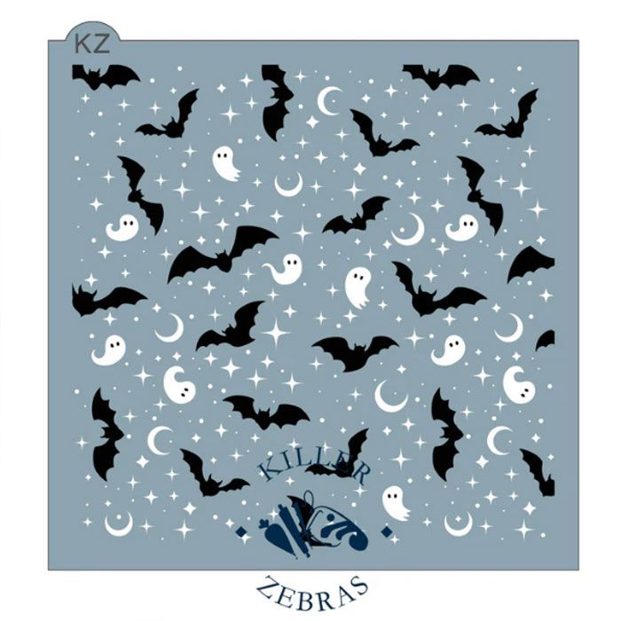Moonlit Phantoms 2 Part Stencil by Killer Zebras