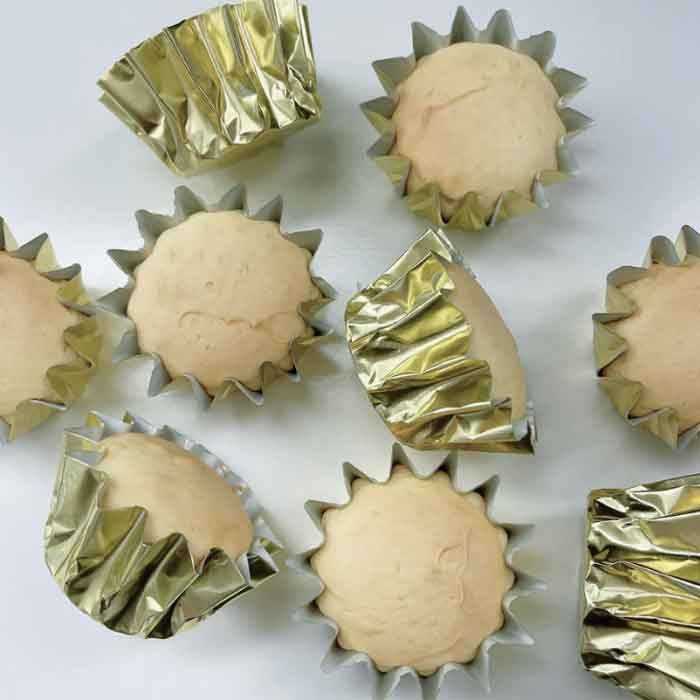 More Cuppies Cupcake Cases Gold Foil 