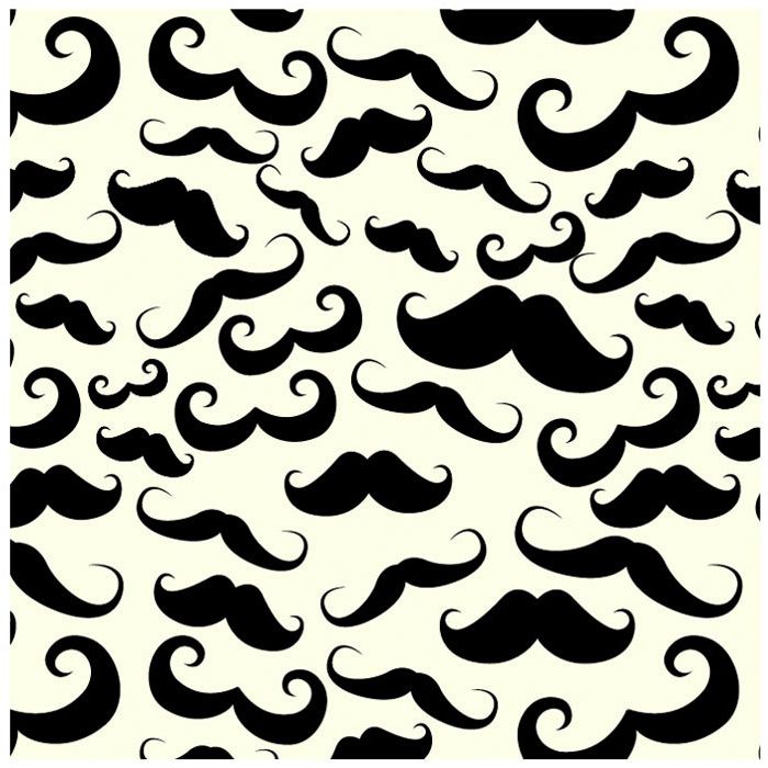 Chocolate Transfer Sheet Moustaches