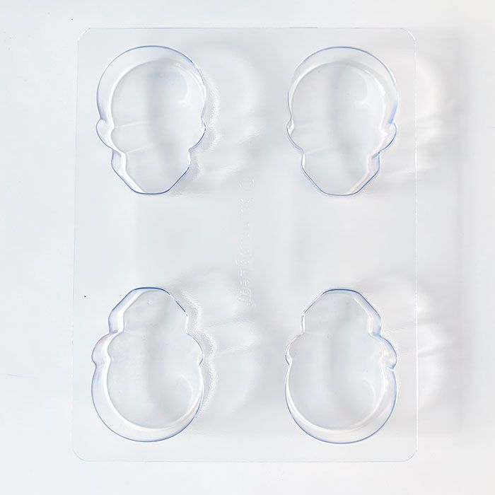 Chocolate Covered Nutter Butter Mold Skull (ECK-12)