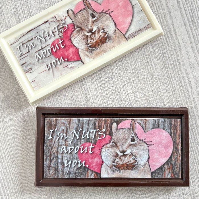 Icing Sheet Nuts About You Chocolate Bar