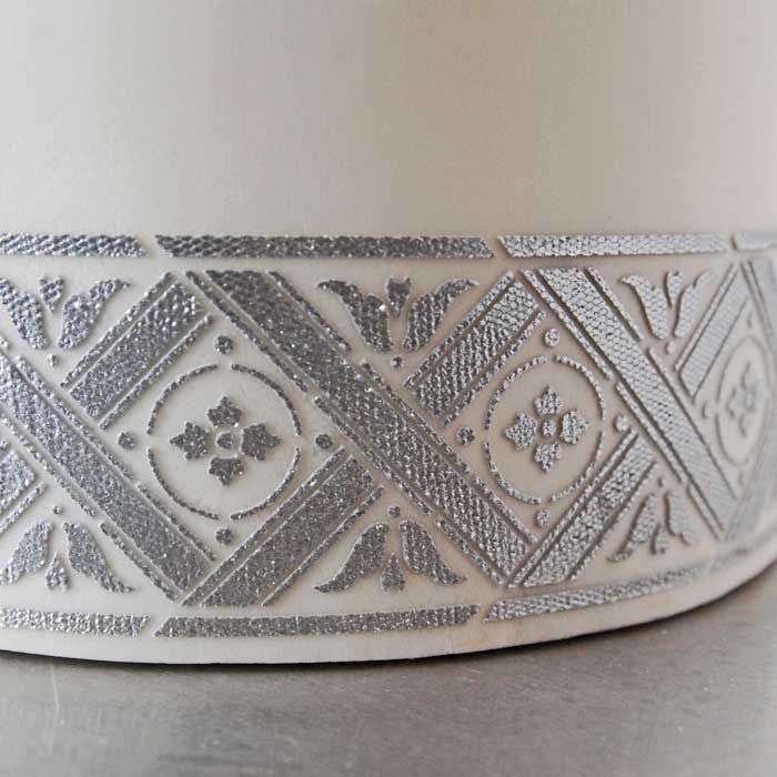 Ornate Lattice Band Stencil