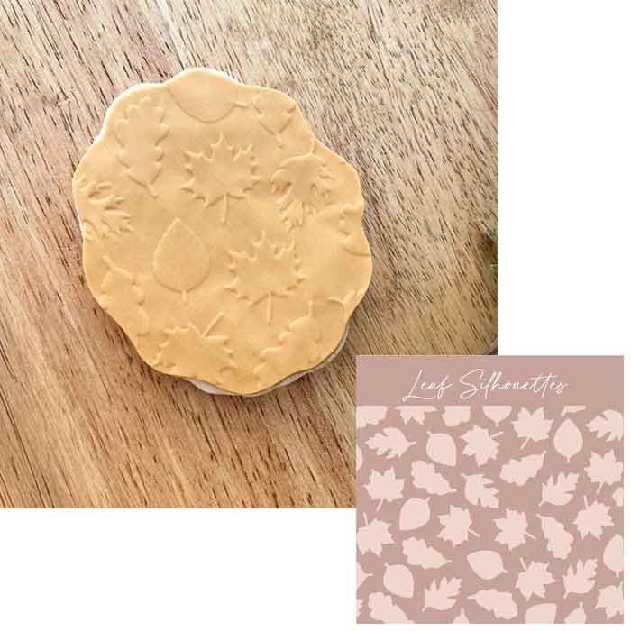 Leaf Silhouettes Embossed Parchment Sheets