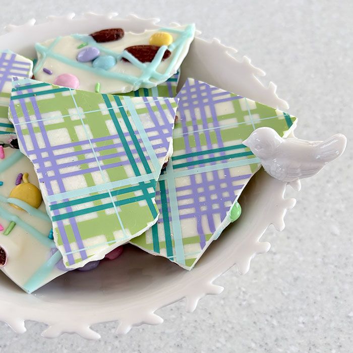 Chocolate Transfer Pastel Plaid