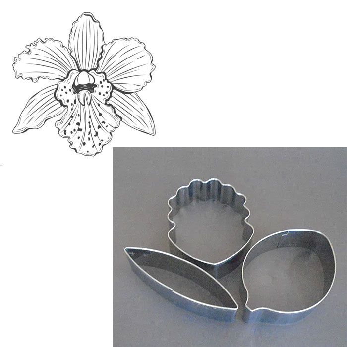 Cutter Set Cattleya Orchid Petals