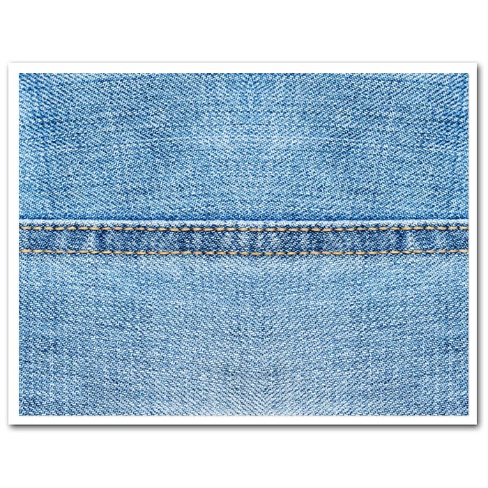 Edible Fabric Sheet Denim with Seam