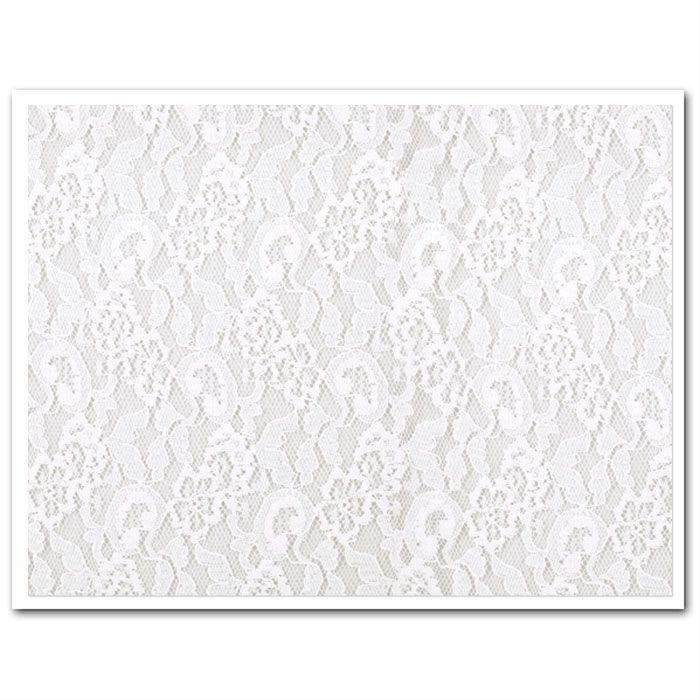 Edible Fabric Sheet White Lace