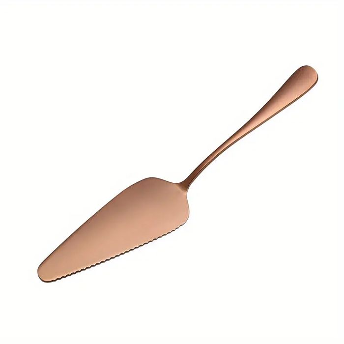 Petite Serrated Cake Server Rose Gold