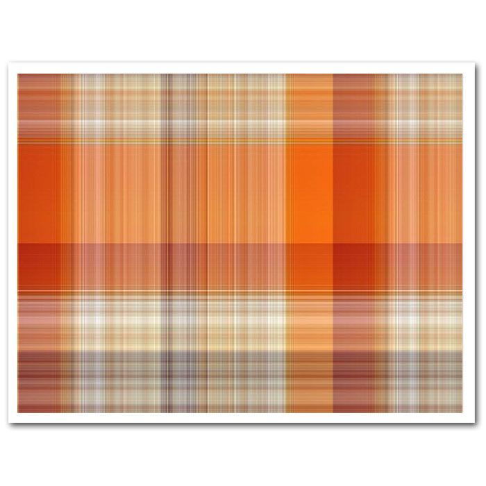 Edible Fabric Sheet Autumn Plaid