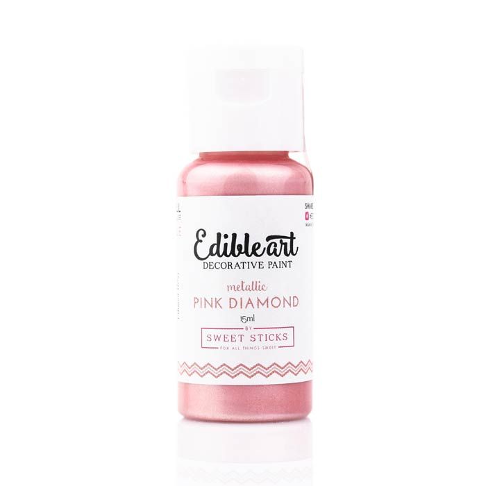 Edible Arts Metallic Pink Diamond Paint-15ml