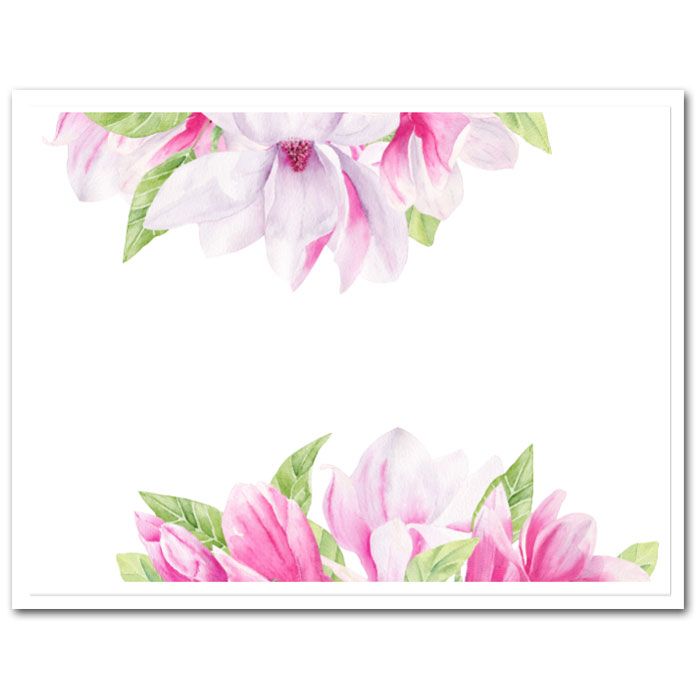 Icing Sheet Pink Magnolias Border