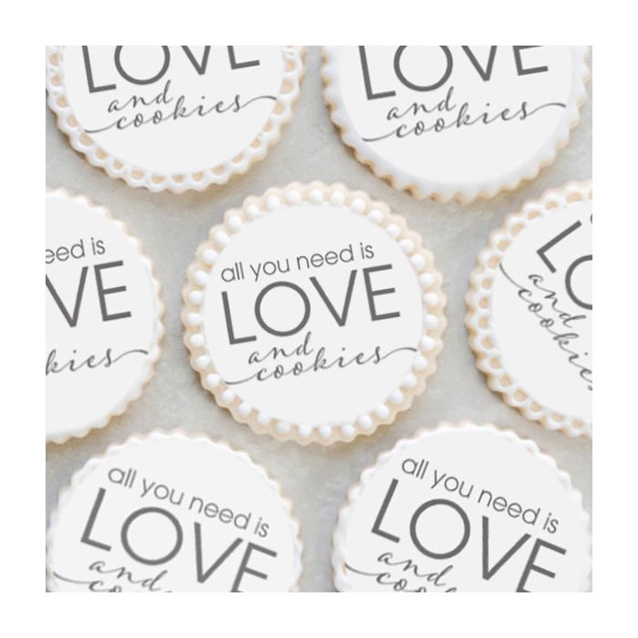 Icing Sheets All You Need is Love Cookie