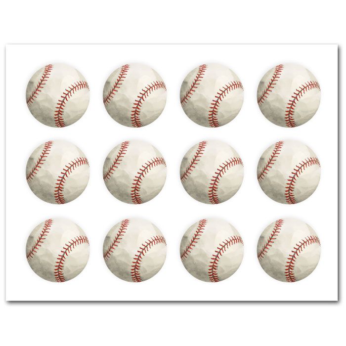 Icing Sheets Baseball Cookie