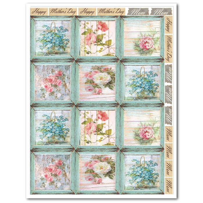 Icing Sheet Boho Mother's Day Frames Cookie