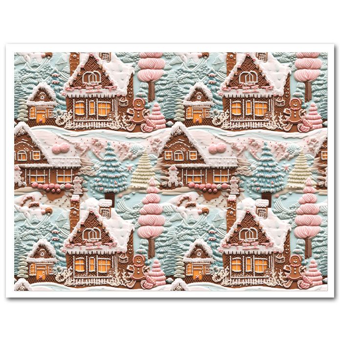 Icing Sheet Candy Cane Lane