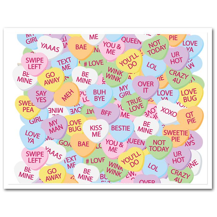 Icing Sheet Conversation Hearts