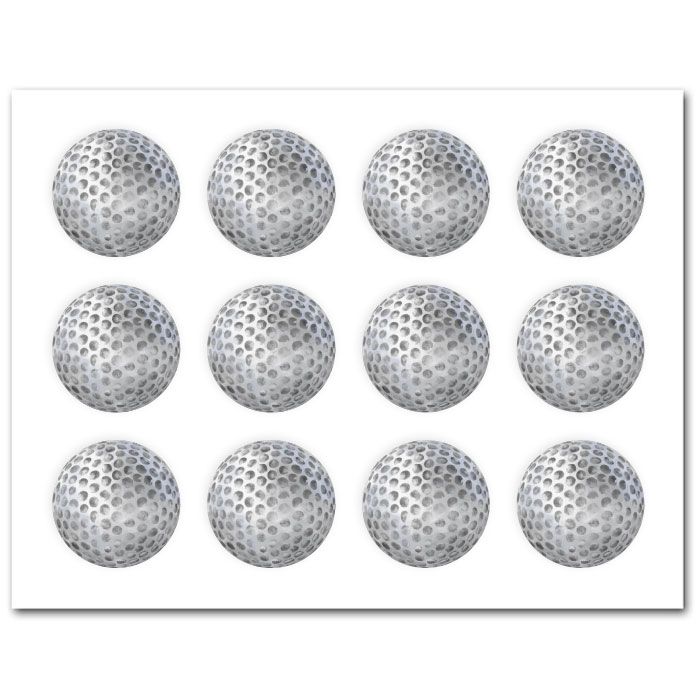 Icing Sheets Golf Ball Cookie