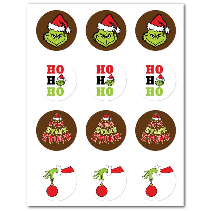 Icing Sheets Grinch Cookie/Cupcake