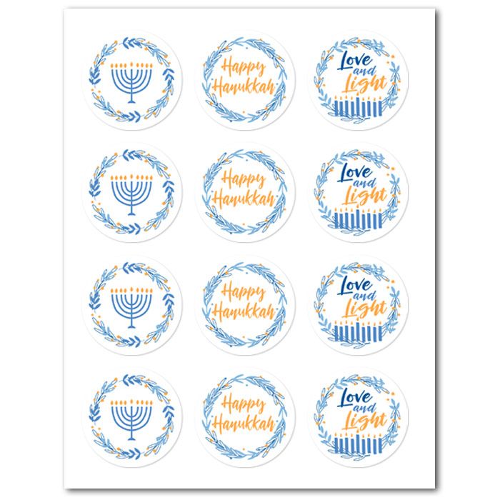 Icing Sheets Hanukkah Cookie/Cupcake