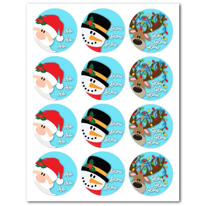 Icing Sheets Ho Ho Ho Cookie/Cupcake