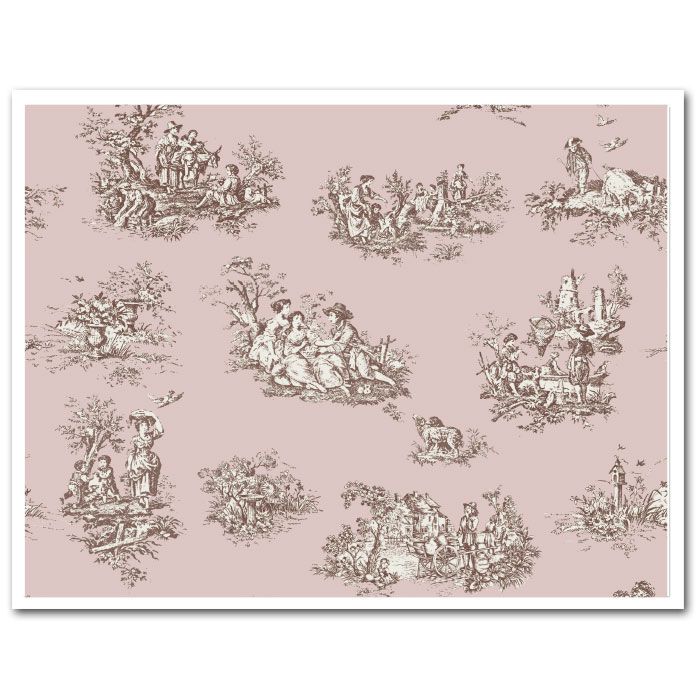 Icing Sheet Toile Pink 