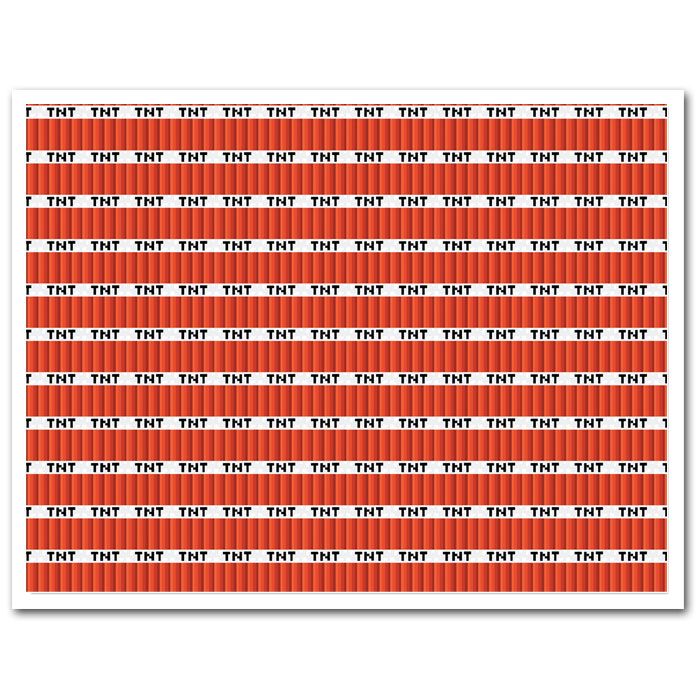 Minecraft Pixel Tiles Icing Sheet Cake Wrap