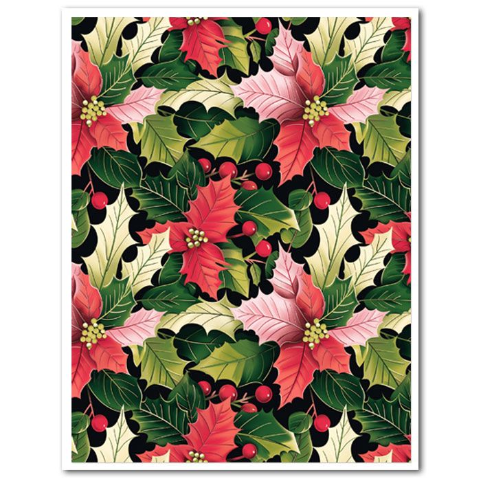 Icing Sheet Poinsettias