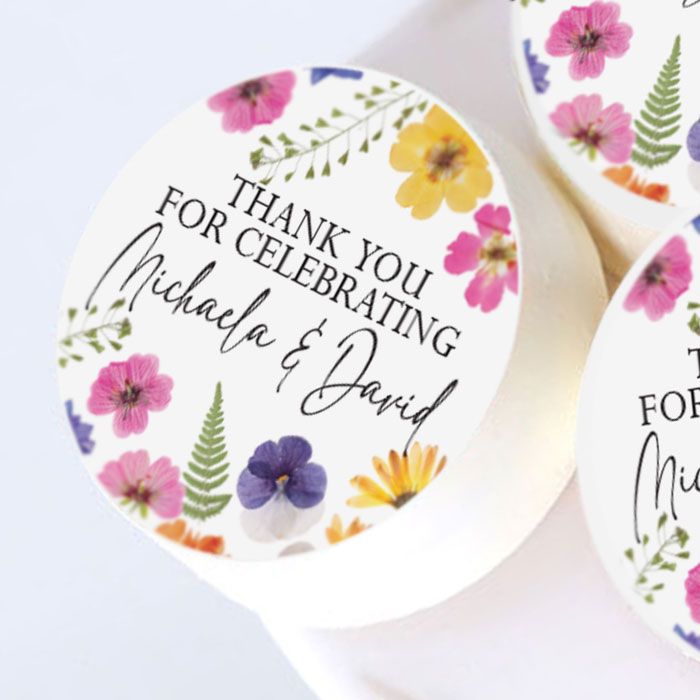 Customizable Icing Sheet Pressed Flowers