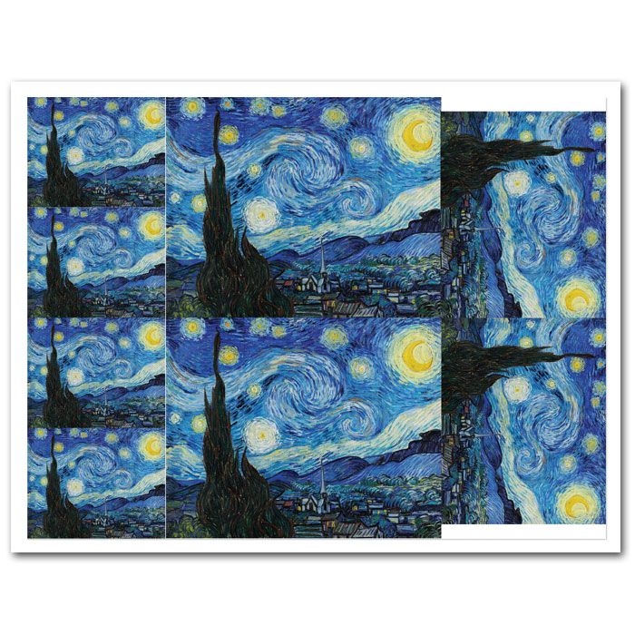 Icing Sheet Starry Night Multi