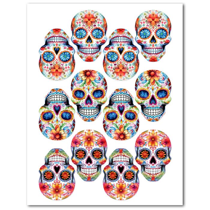 Icing Sheets Sugar Skulls Cookie/Nutter Butter