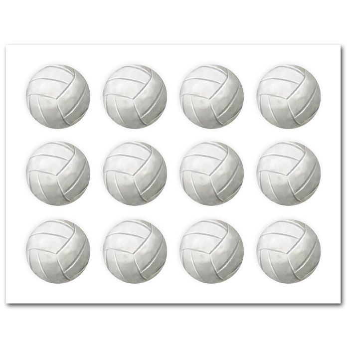 Icing Sheets Volleyball Cookie