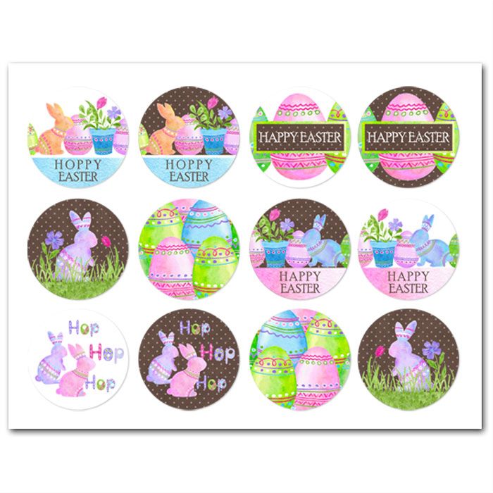 Icing Sheets Watercolor Rabbits Cookie/Cupcake