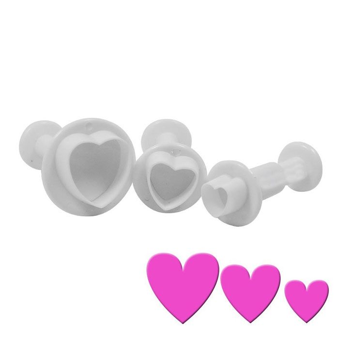 Plunger Cutters Hearts Set of 3