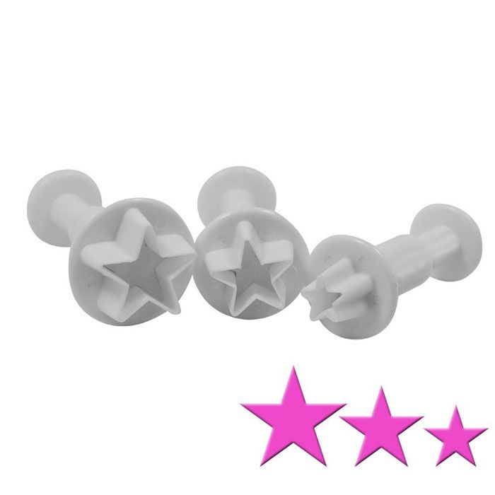 Plunger Cutters Stars Set of 3