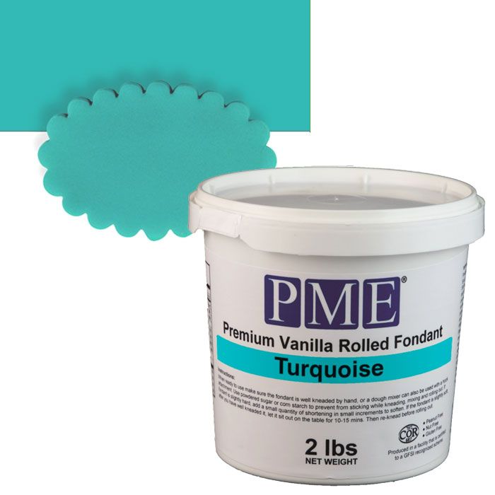 PME Premium Rolled Fondant  Turquoise