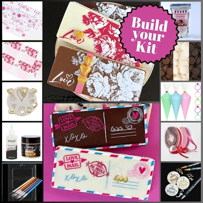 Fancy Valentine's Candy Bars Kit
